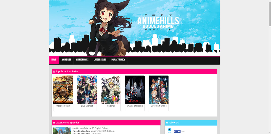 anime websites for school