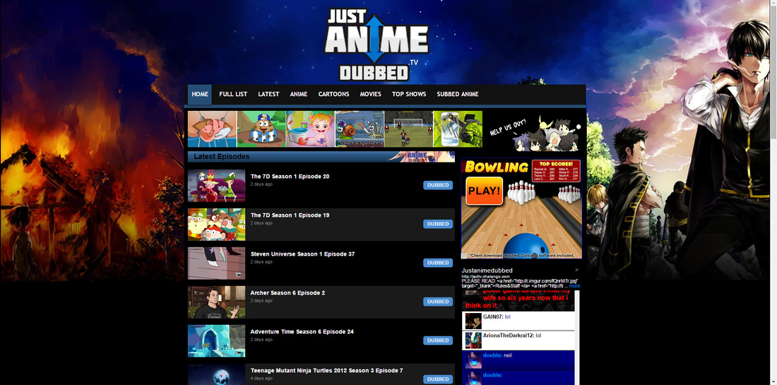 free anime websites mobile